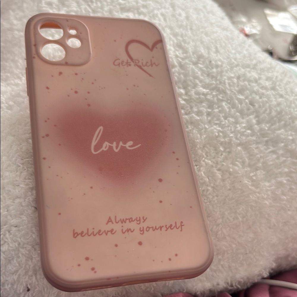 Pink Heart Design Phone Case